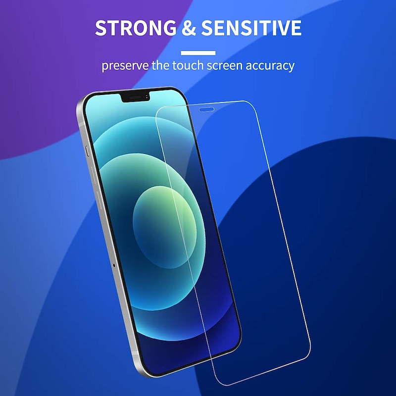 3 Pack Screen Protector For Apple iPhone 16 iPhone 15 Pro Max Plus iPhone 14 13 12 11 Pro Max Mini X XR XS Max 8 7 Plus Tempered Glass Anti-Fingerprint High Definition Scratch Proof2
