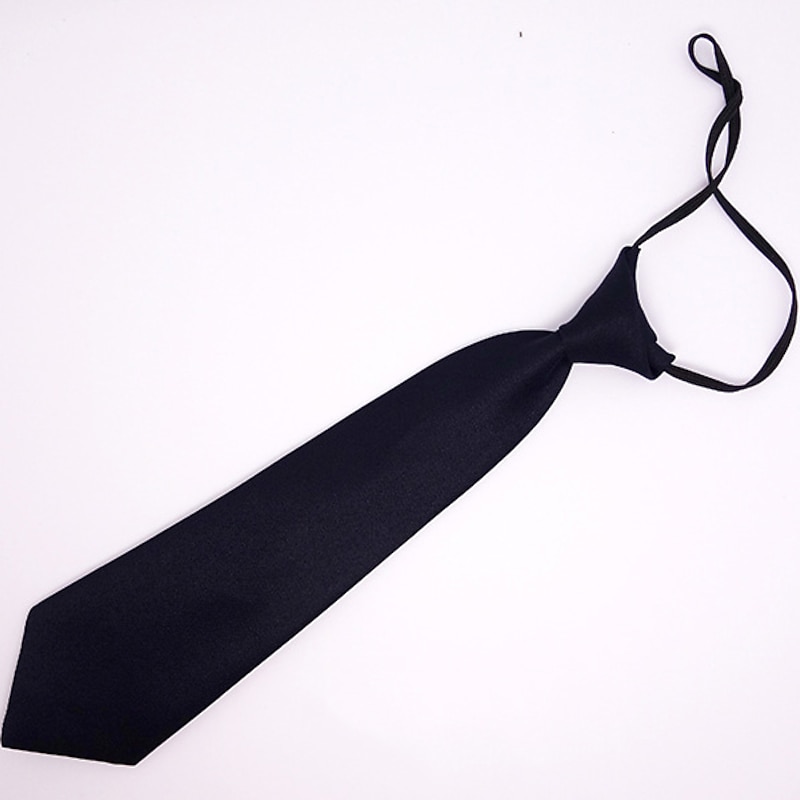 Kids Baby Boys' Party Wholesale 28cm Solid Color Rubber Band Small Tie Monochrome Children's Tie, Short Tie, Boy Accessories3