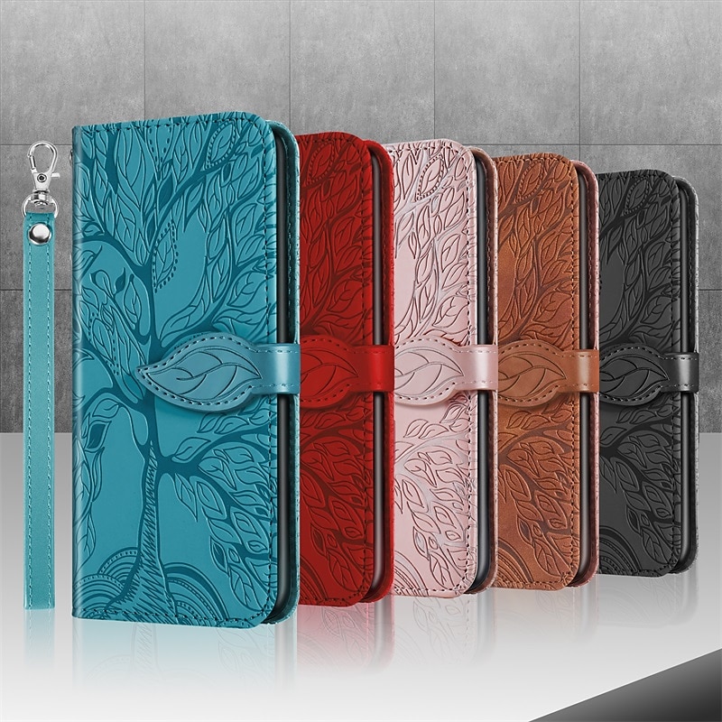 Phone Case For Samsung Galaxy S25 S24 S23 Ultra Plus S22 Plus  Ultra A14 A34 A54 S20 A52 S20 FE Wallet Case Card Holder Dustproof Shockproof Lines / Waves Solid Colored PU Leather