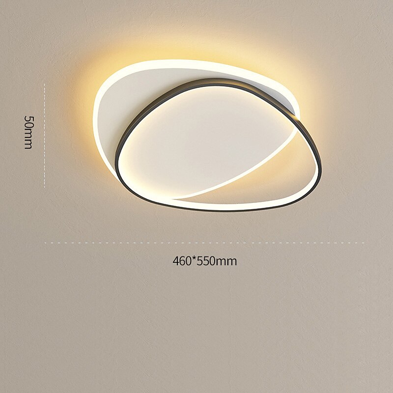 LED Ceiling Light Modern Simple Basic 37cm 46cm Geometric Shapes Flush Mount Lights Metal Modern Style Geometrical Painted Finishes 220-240V 110-120V3