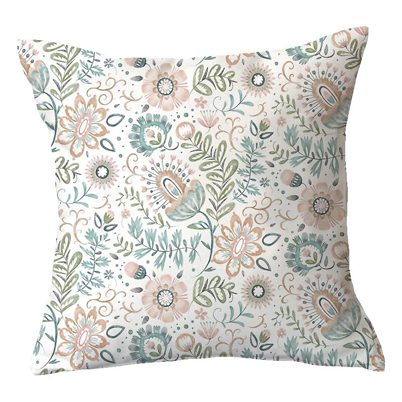 Garden Floral Double Side Cushion Cover 1PC Soft Throw Pillow Cover Cushion Case Pillowcase for Sofa Bedroom Livingroom Superior Quality Machine Washable Outdoor Cushion for Sofa Couch Bed Chair 5