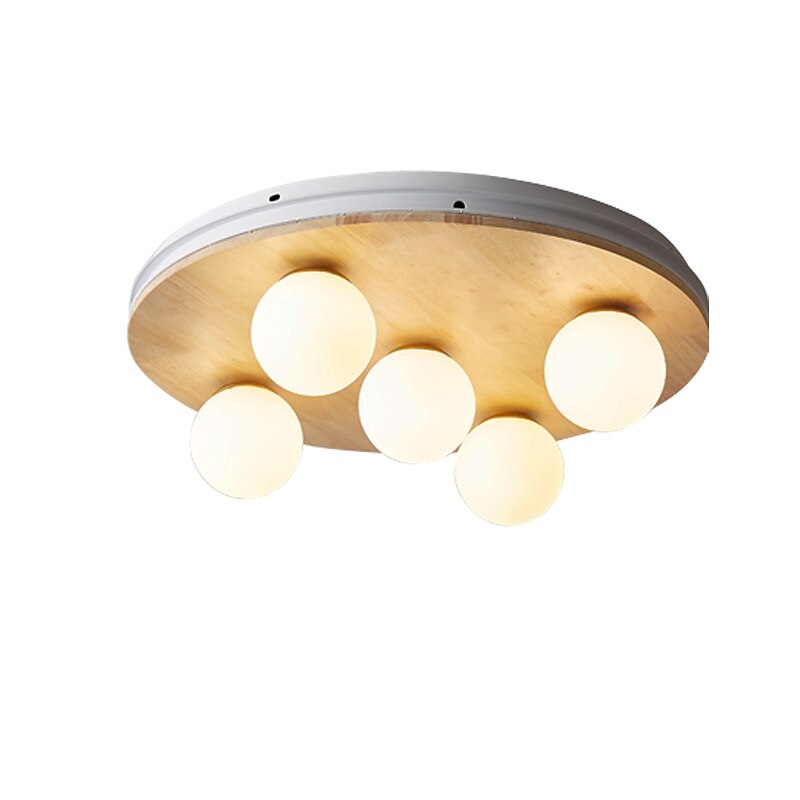 LED Ceiling Light Modern Nordic Globe Design 50 cm Flush Mount Lights Wood Painted Finishes Modern Nordic Style 220-240V 110-120V2
