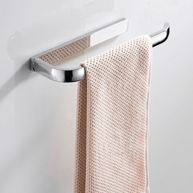 Brushed Brass Towel holder Towel Bar Contemporary Brass 1pc - Hotel bath 1-Towel Bar4