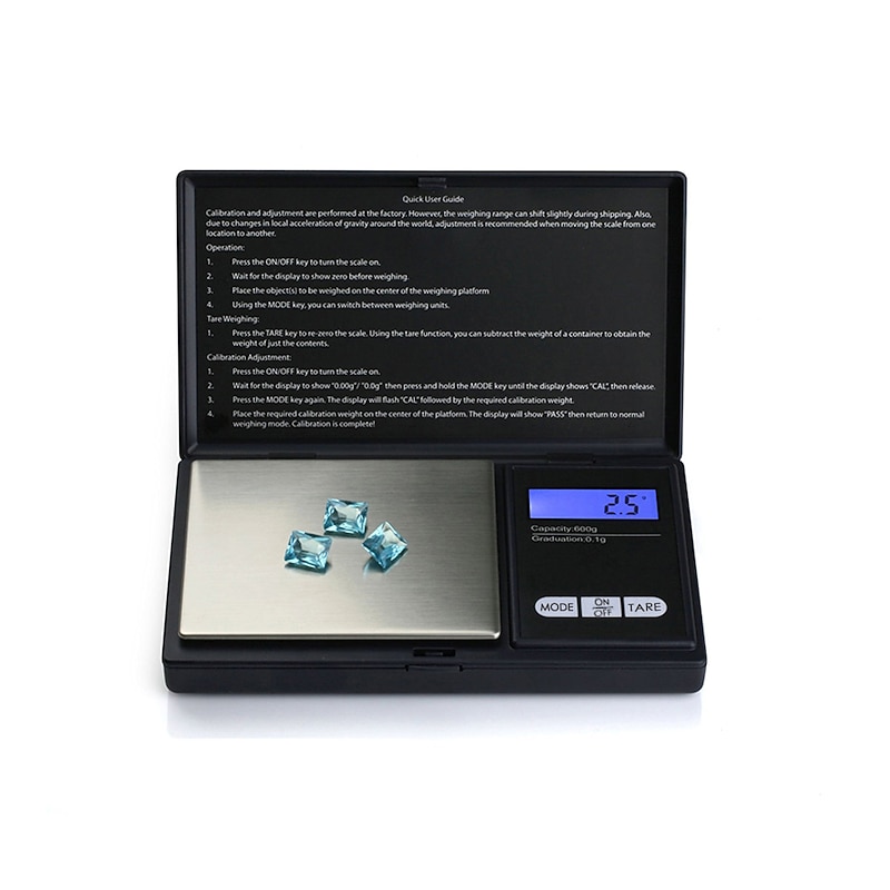 0.05g-500g Digital Jewelry Scale Portable Auto Off LCD-Digital Screen Mini Pocket Digital Scale For Jewelry Lab Kitchen Office and Teaching Home life2