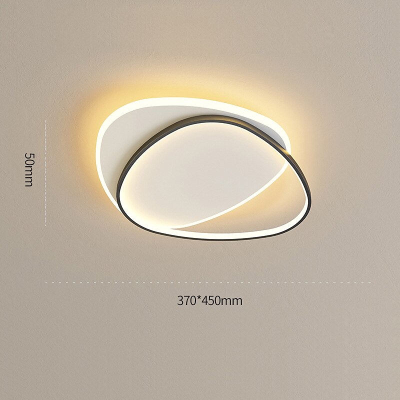 LED Ceiling Light Modern Simple Basic 37cm 46cm Geometric Shapes Flush Mount Lights Metal Modern Style Geometrical Painted Finishes 220-240V 110-120V4