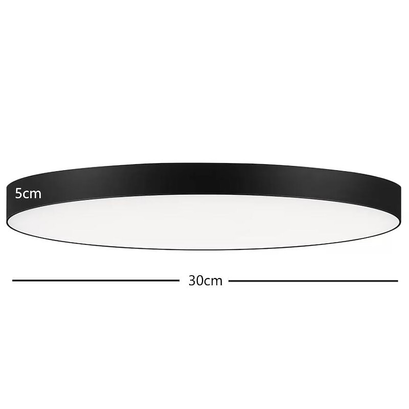 30cm LED Ceiling Light Basic Modern Matte Multi-shade Dimmable Flush Mount Lights Plastic Bowl Painted Finishes AC110-240V4