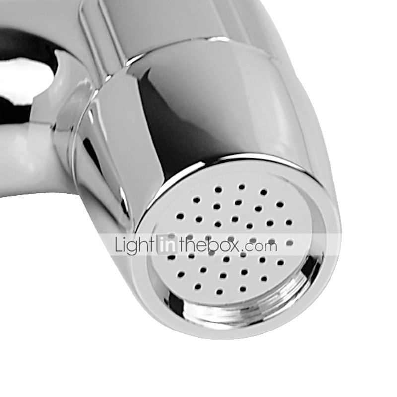 Multifunction Bidet Faucet with Holder Chrome Toilet Handheld Bidet Sprayer Self-Cleaning Contemporary Silvery3