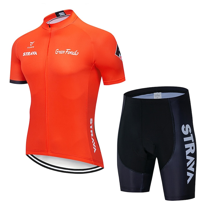 cycling jersey strava cycling jersey short sleeve set maillot ciclismo uniformes quick-dry bike clothing mtb jersey (color : c4, size : l)4