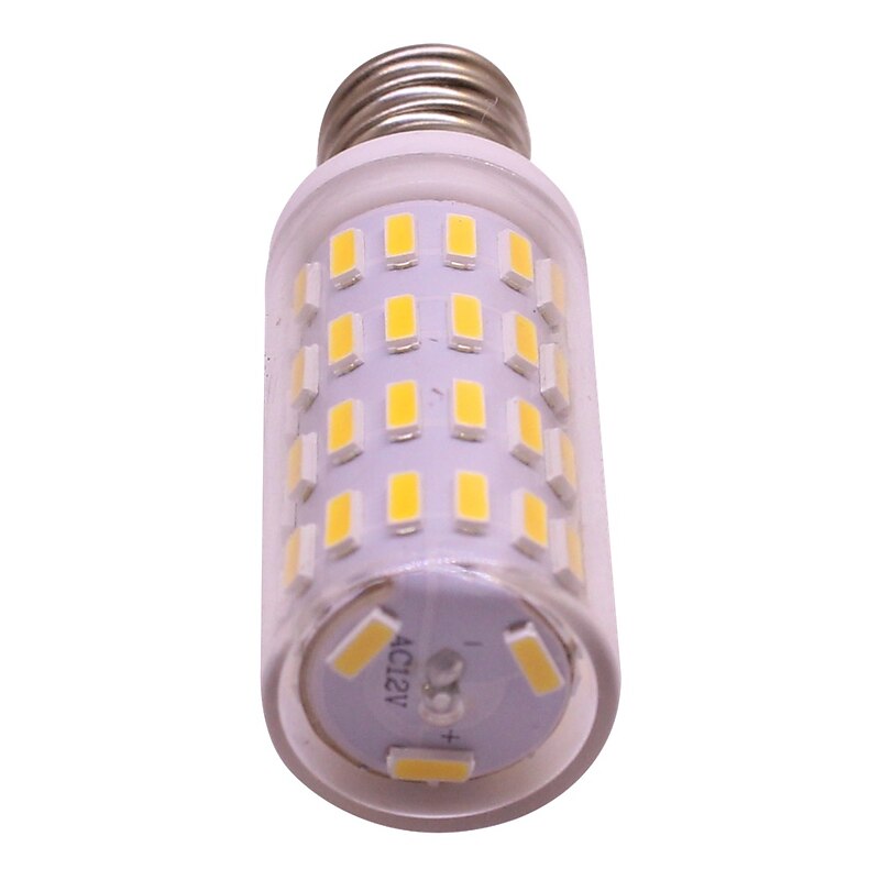 1Pcs E14 LED Light Bulbs 3W Equivalent 30W Incandescent Bulb E14 European Base Bulb Dimmable AC/DC12-24V Mini Corn Bulb Light 4014 63SMD 360 Beam Angle Replace Halogen Chandelier Lights3