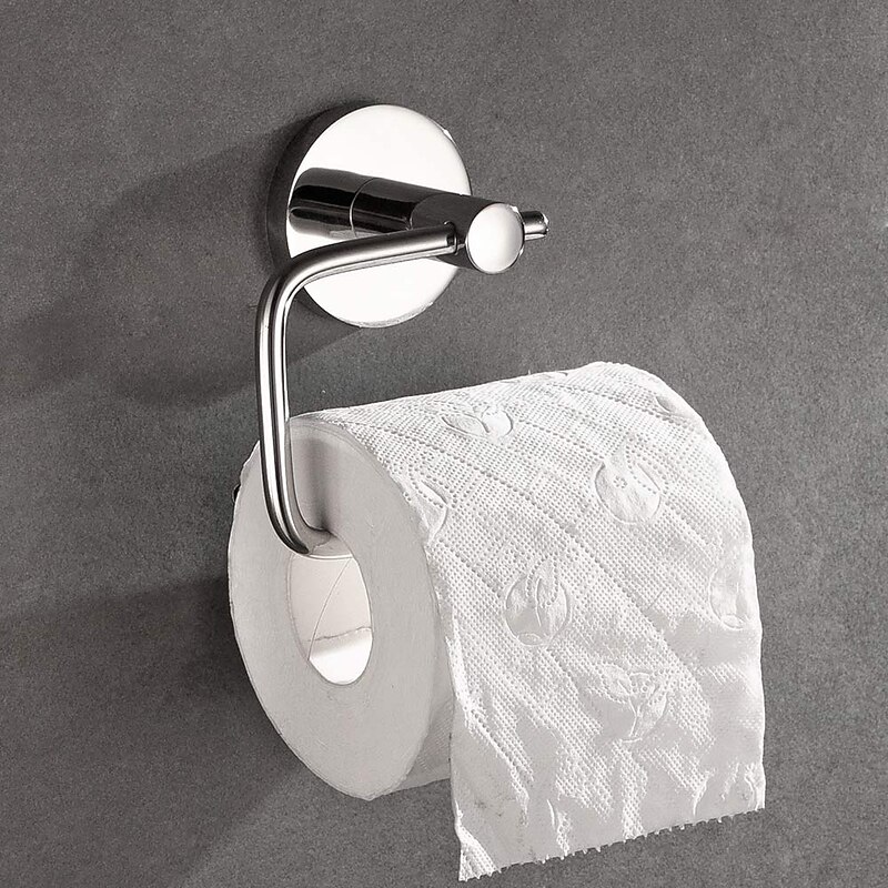Wall Mounted Stainless Steel Mirror Polished Toilet Paper Holder, 4-Type New Design Creative Contemporary Low-carbon Steel Metal 1pc Bathroom Decor4