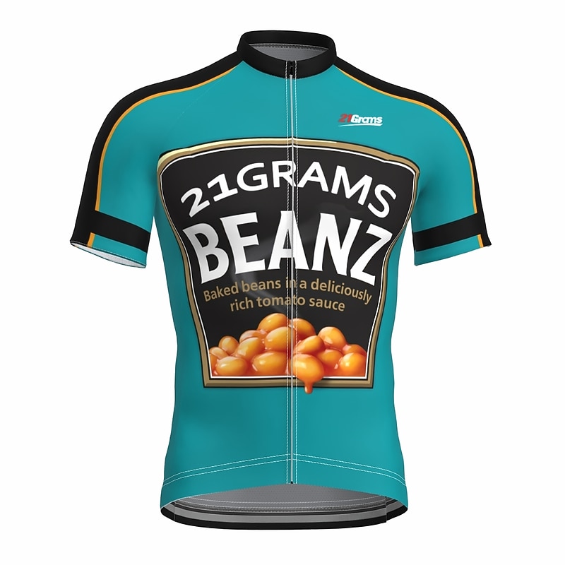 Men's Cycling Jersey Retro Patterned Novelty Short Sleeve Bike Jersey Top with 3 Rear Pockets Mountain Bike MTB Road Bike Cycling Quick Dry Back Pocket Moisture Wicking Breathable Sports Yellow Blue3