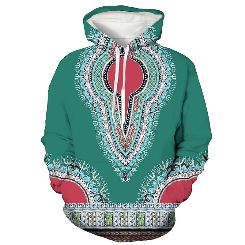 American Indian African Dashiki Hoodie Harajuku Graphic Kawaii For Men's Women's Adults' Halloween 3D Print Vacation Halloween4