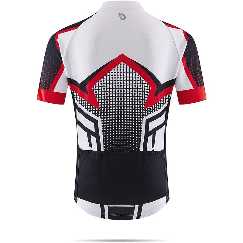 Men's Cycling Jersey Graphic Polka Dot Funny Short Sleeve Bike Jersey Top with 3 Rear Pockets Mountain Bike MTB Road Bike Cycling Quick Dry Soft Reflective Strips Back Pocket Sports Yellow Blue Dark2