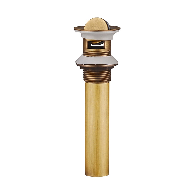 Electroplated  Pop-up Water Drain With Overflow Superior Quality Faucet Accessory Antique Brass Golden and Black Finished2