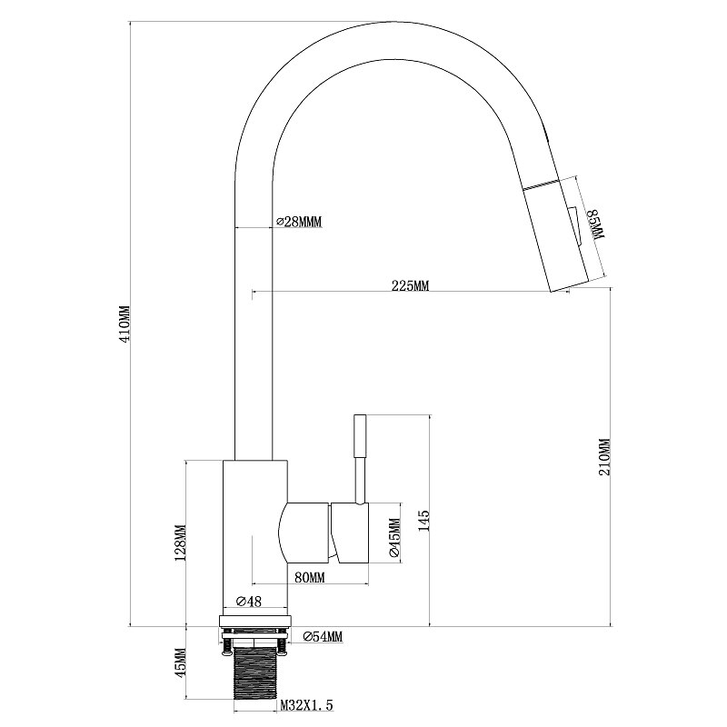 Touchless Sensor Kitchen Sink Faucet Stainless Steel with Pull Out Sprayer, Touch On Single Handle Kitchen Vessel Tap with Pull Down 2 Modes Spray Fingerprint Resistant Brushed Nickel Deck Mounted4