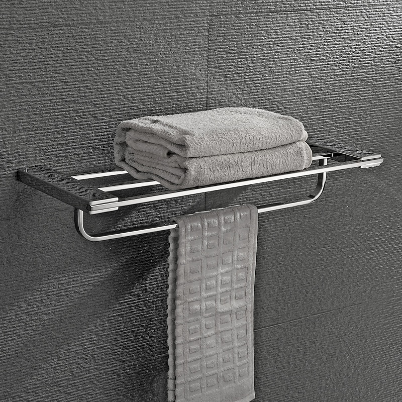 Wall Mounted Stainless Steel Bathroom Towel Bar,Toilet Paper Holder,Silvery Toilet Brush Holder,New Design Contemporary Modern Bathroom Polished Decoration 1pc3