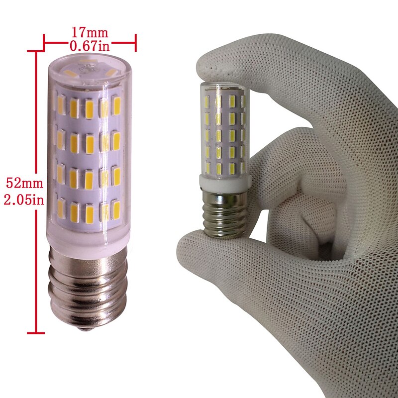 1Pcs E14 LED Light Bulbs 3W Equivalent 30W Incandescent Bulb E14 European Base Bulb Dimmable AC/DC12-24V Mini Corn Bulb Light 4014 63SMD 360 Beam Angle Replace Halogen Chandelier Lights2
