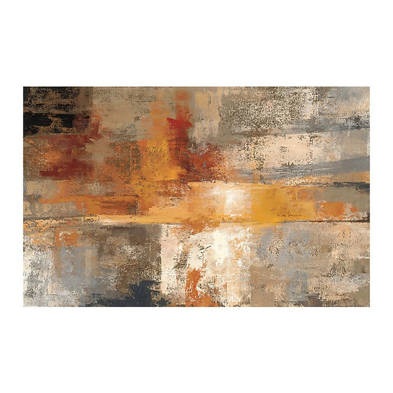 Oil Painting Handmade Hand Painted Wall Art Simple Classic Orange Abstract Ready to Hang Home Decoration Decor3