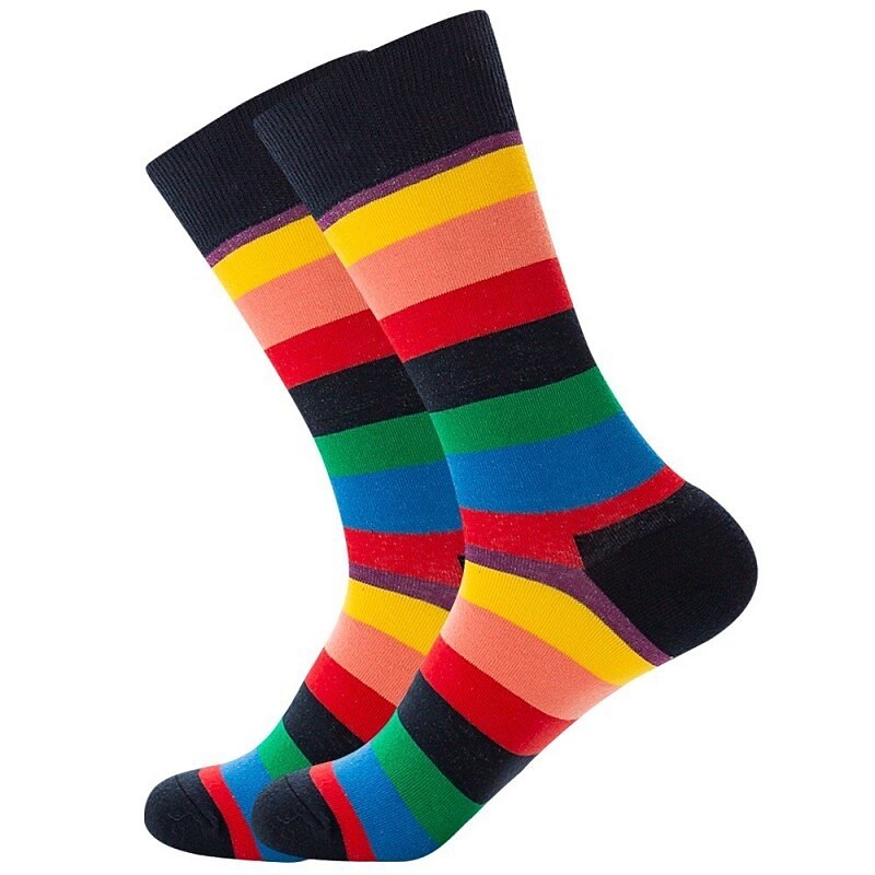Men's 1 Pair Socks White Red Color Colorful Sports Outdoor Daily Wear Spring, Fall, Winter, Summer Fashion Cute2