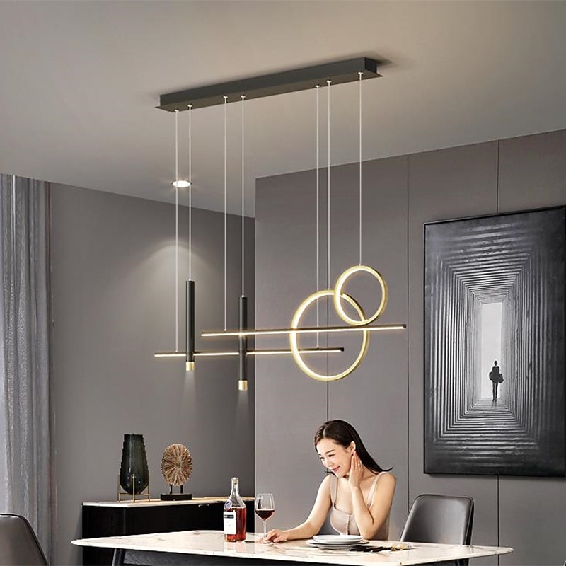 1-Light 100 cm LED Pendant Light  Clusters Design Chandelier Metal Artistic  Modern Style Stylish Painted Finishes  Dining Room Office Shops / Cafes Lights 110-120V 220-240V4