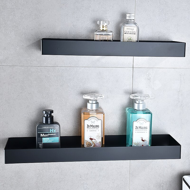 Shower Caddy 304 Stainless Steel Bathroom Shelf,Black New Design Creative Contemporary Modern Bathroom Storage Rack 5