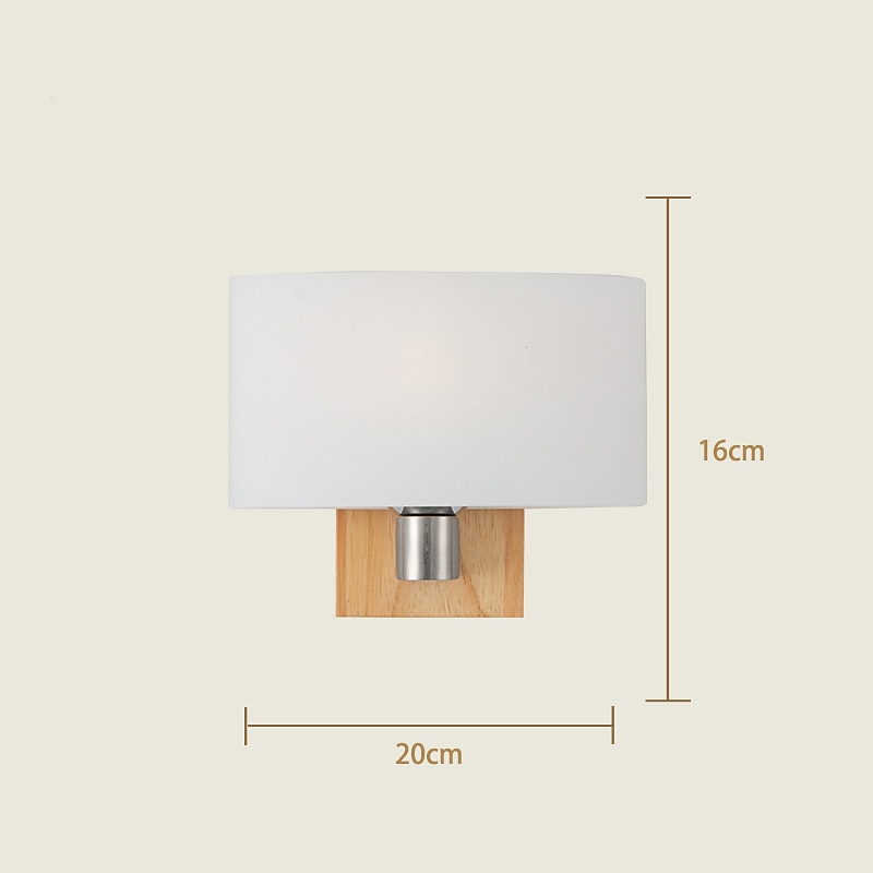 Lightinthebox LED Wall Light Matte Modern Nordic Style Wall Lamps Wall Sconces LED Wall Lights Bedroom Dining Room Wood / Bamboo Wall Light 110-240 V3