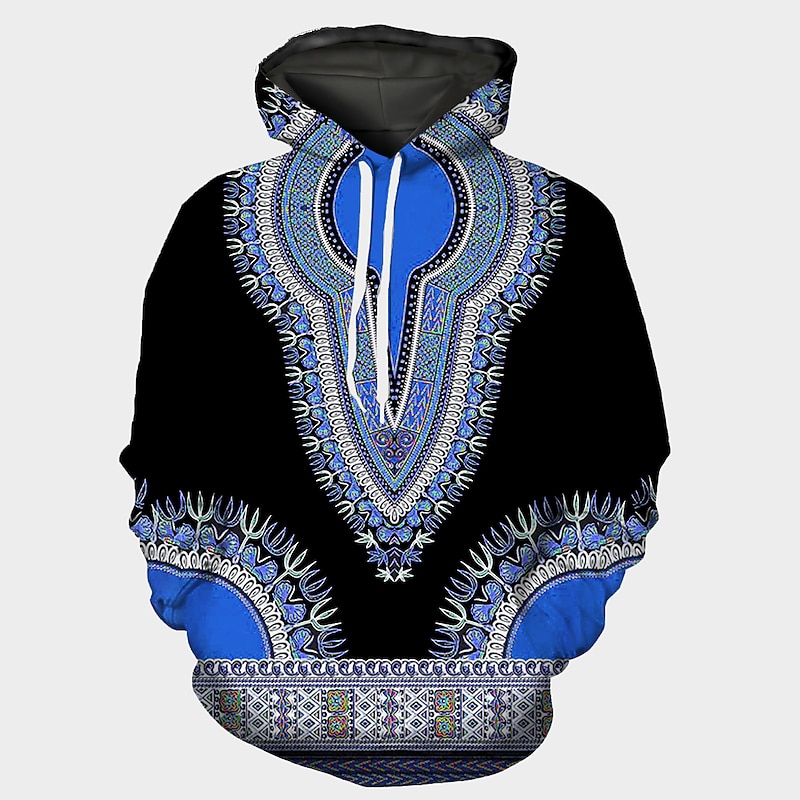 American Indian African Dashiki Hoodie Harajuku Graphic Kawaii For Men's Women's Adults' Halloween 3D Print Vacation Halloween3