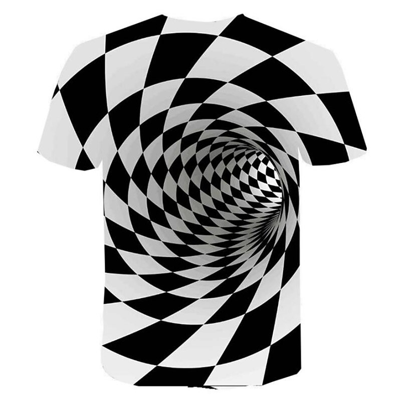Men's Graphic Geometric 3D Shirt T Shirt Short Sleeve T shirt Round Neck Shirt Causal A B C Summer Clothing Apparel Normal S M L XL XXL 3XL 4XL2
