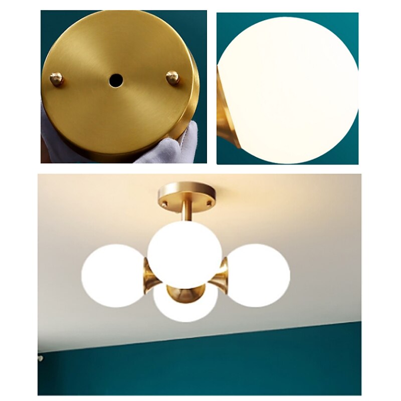 LED Ceiling Light 40 cm Sputnik Design Flush Mount Lights Metal Globe Electroplated Artistic Modern 220-240V4