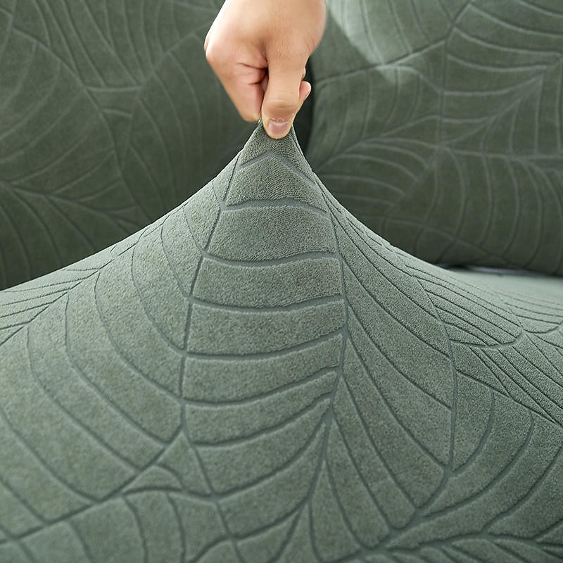 Stretch Water Resistant Sofa Cover Slipcover Burgundy Elastic Sectional Couch Armchair Loveseat 4 or 3 seater L shape Jacquard Grey Water Repellent Plain Solid Soft Durable Washable3