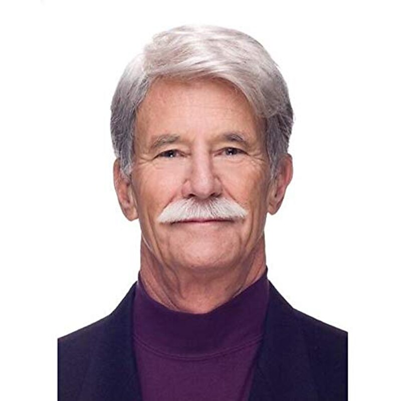 White Wigs for Men Short Grey White Mens Wigs Male'S Toupees Wig Man Guys Layered Natural Side Part Wig Synthetic Hair Replacement Full Wigs Halloween Wigs