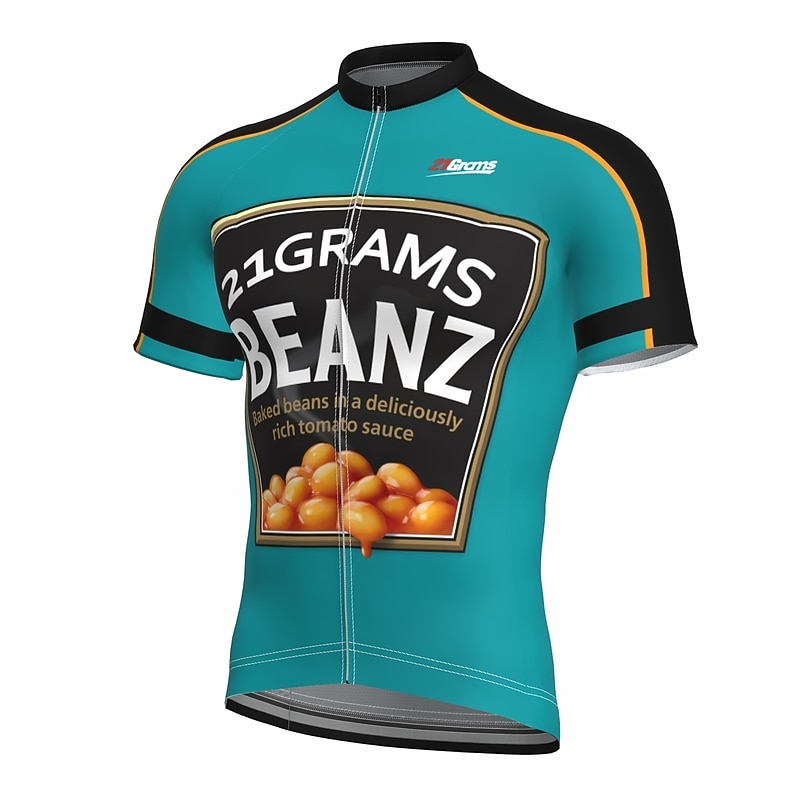 Men's Cycling Jersey Retro Patterned Novelty Short Sleeve Bike Jersey Top with 3 Rear Pockets Mountain Bike MTB Road Bike Cycling Quick Dry Back Pocket Moisture Wicking Breathable Sports Yellow Blue2