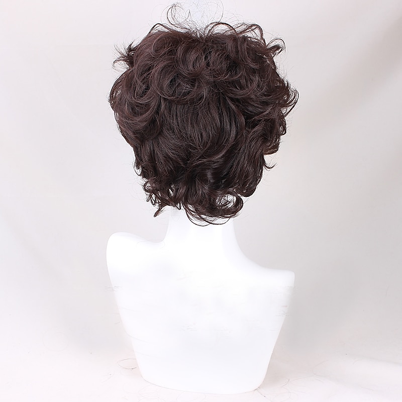 Frodo Baggins Cosplay Wig Brown Short Curly Heat Resistant Synthetic Hair Role Play Wigs Halloween Wigs4