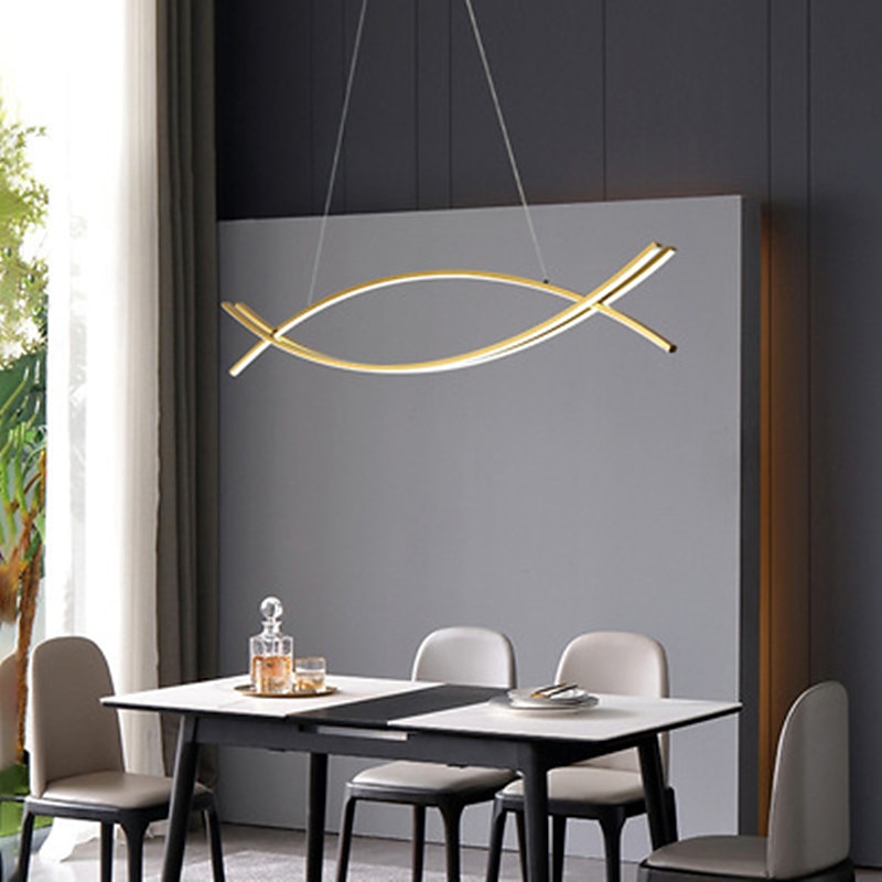 LED Pendant Light 90 cm Single Design Chandelier Aluminum Artistic Style Modern Style Stylish Painted Finishes LED Modern 220-240V3