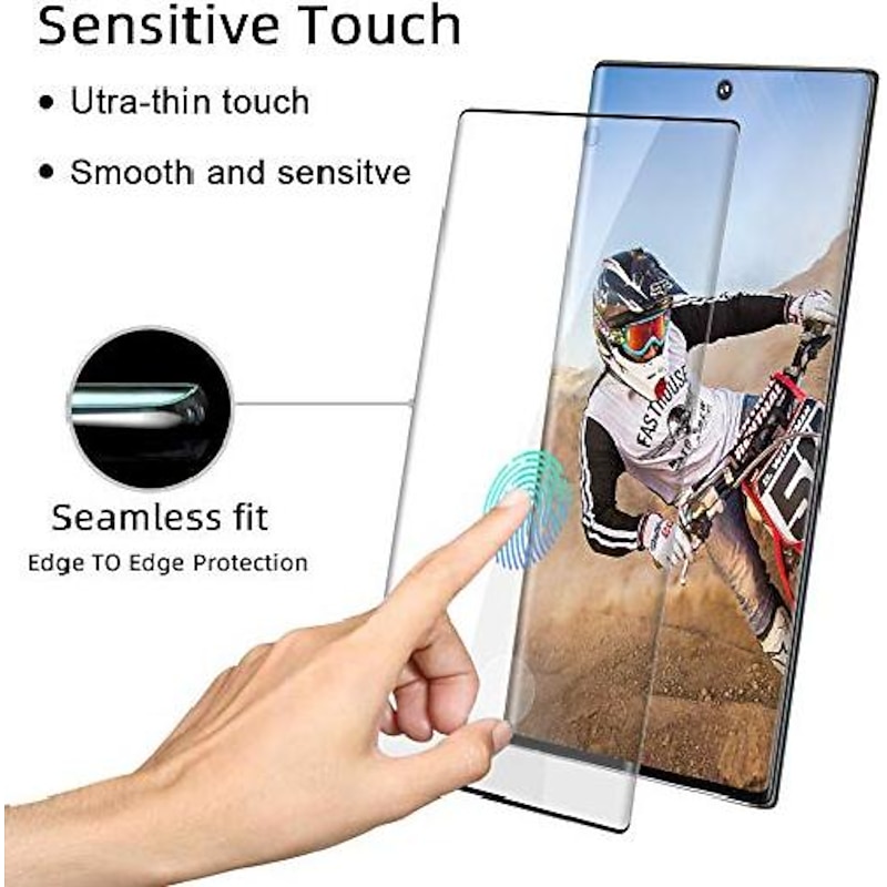 [2+2Pack] Screen Protector + Camera Lens Protector For Samsung Galaxy S25 Ultra S25 Ultra Plus S24 Ultra Plus S23 S22 S21 S20 Plus Ultra S10 Tempered Glass 9H Hardness Anti-Fingerprint High3