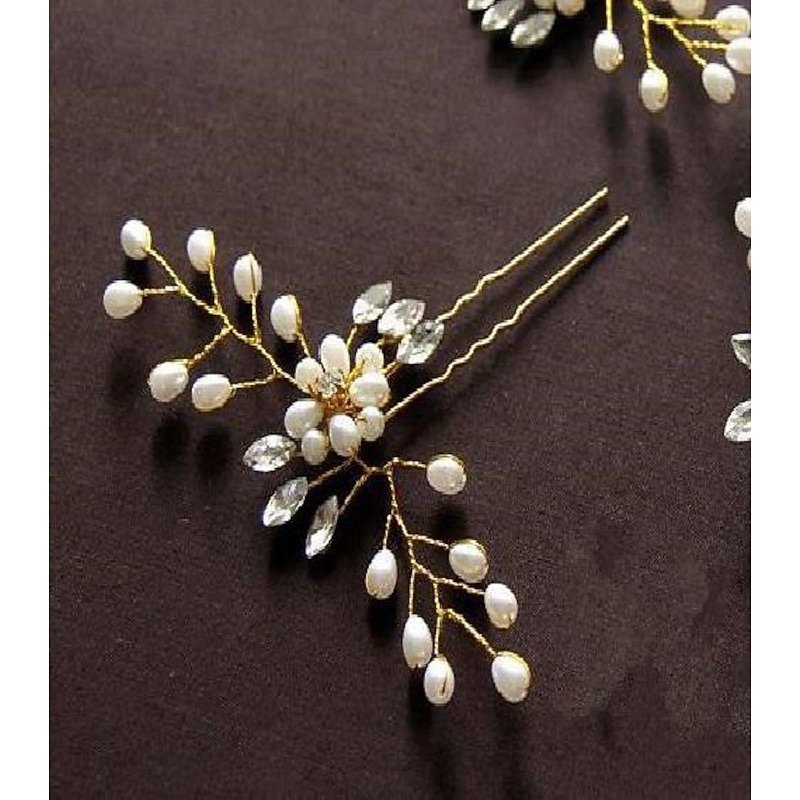 korean bride hairpin wedding jewelry pearl crystal beaded hairpin u-shaped clip wedding dress hair styling accessories3