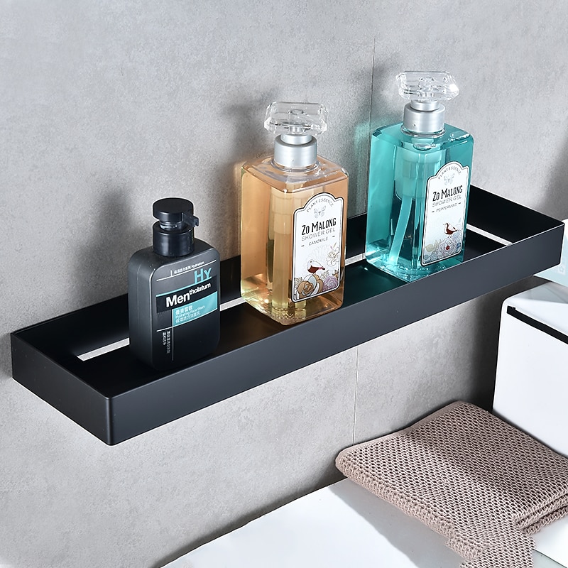 Shower Caddy 304 Stainless Steel Bathroom Shelf,Black New Design Creative Contemporary  Modern Bathroom Storage Rack3