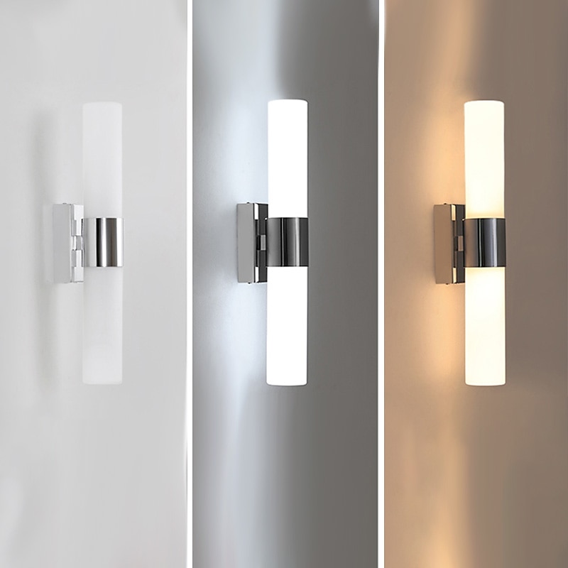 LED Wall Lights Matte Modern Nordic Style Wall Sconces Glass Bedroom Dining Room 220-240V 12W Indoor Wall Lights Bathroom Mirror Light3