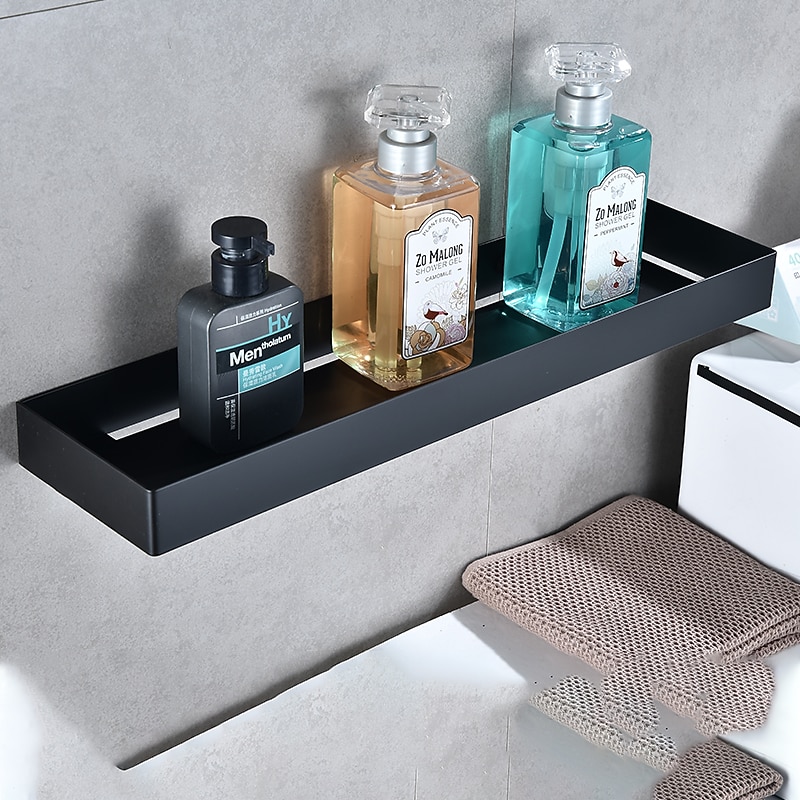 Shower Caddy 304 Stainless Steel Bathroom Shelf,Black New Design Creative Contemporary  Modern Bathroom Storage Rack4