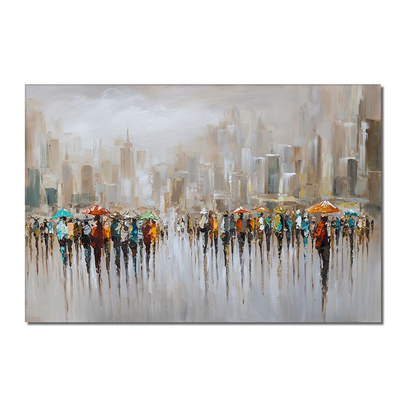 Oil Painting Handmade Hand Painted Wall Art People Scenery Abstract Pictures Home Decoration Decor Stretched Frame Ready to Hang3
