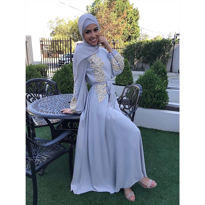 Women's Arabian Dress Muslim Dress Abaya Arabian Ramadan Embroidered Adults' Dress Party, Halloween3