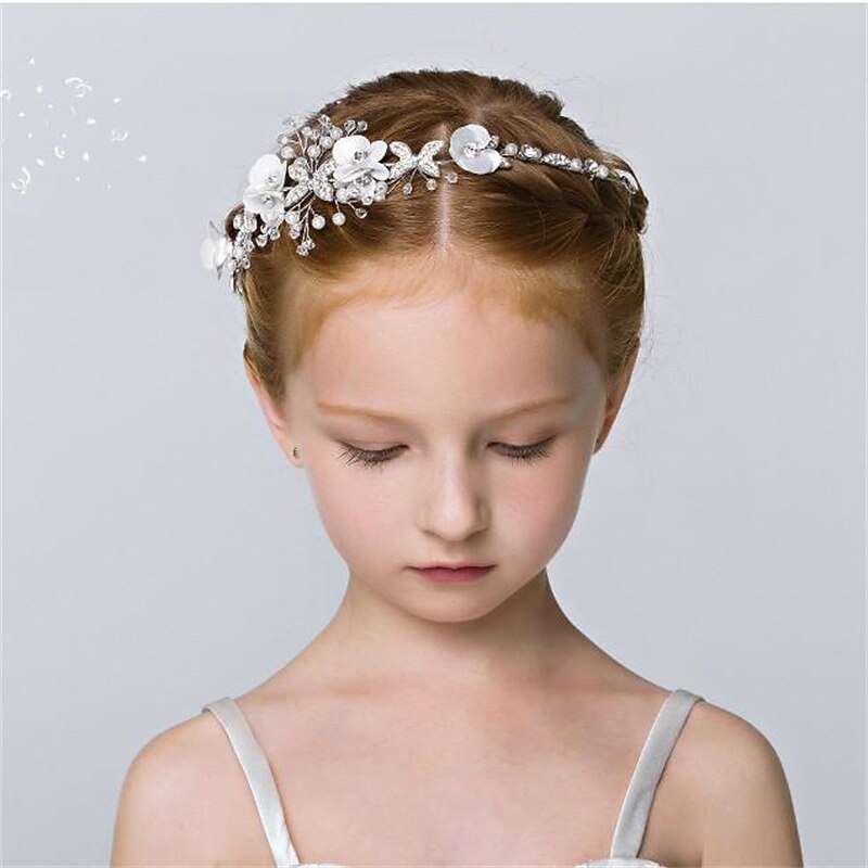 Kid's Girls' Hair Accessories Queen Wedding Wedding Party Transparent Flower Fashion2
