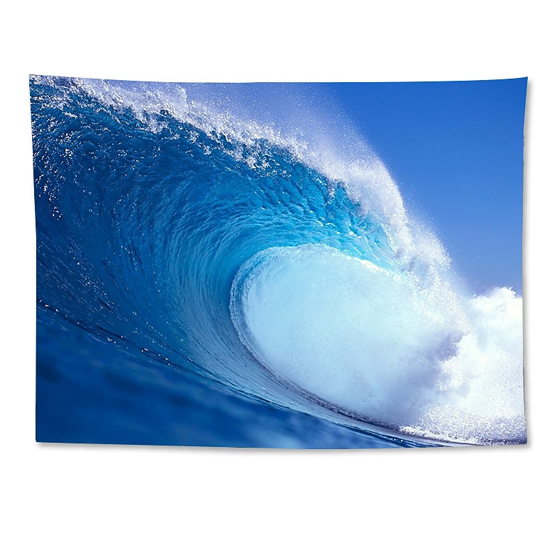 Ocean Wave Large Wall Tapestry Art Decor Blanket Curtain Hanging Home Bedroom Living Room Decoration3