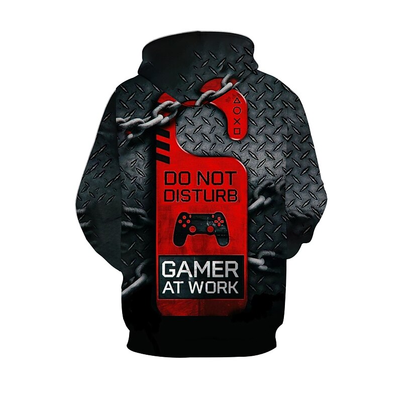 Boys 3D Letter Hoodie Long Sleeve 3D Print Spring Fall Winter Active Daily Kids 4-12 Years School Outdoor Daily Regular Fit3