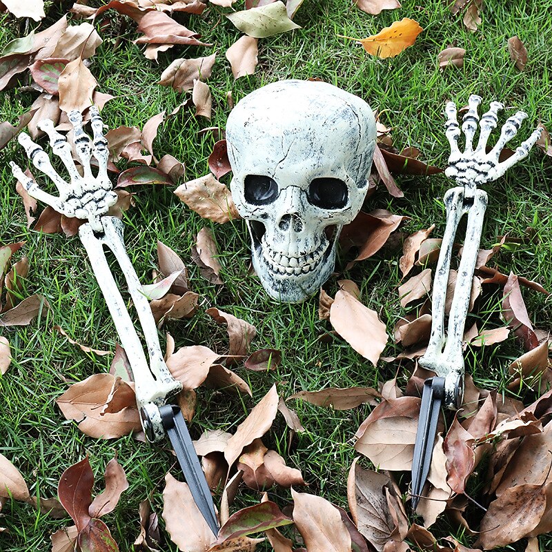 1 set Halloween Decorations Halloween Entertaining, Holiday Decorations Party Garden Wedding Decoration 13.5X18.5/9.5X37 cm Halloween Skeleton Decoration2