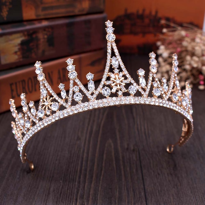 Crown Tiara Bride Rhinestone Atmosphere Diadem Sweet Princess Birthday Headband Dress Photo Accessories