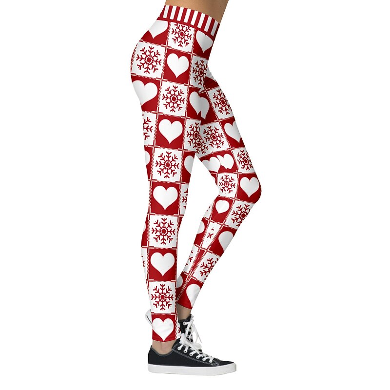 Snowman Santa Claus Leggings Women's Christmas Dailywear Adults Christmas Carnival Masquerade Christmas Eve Christmas Party Pants4