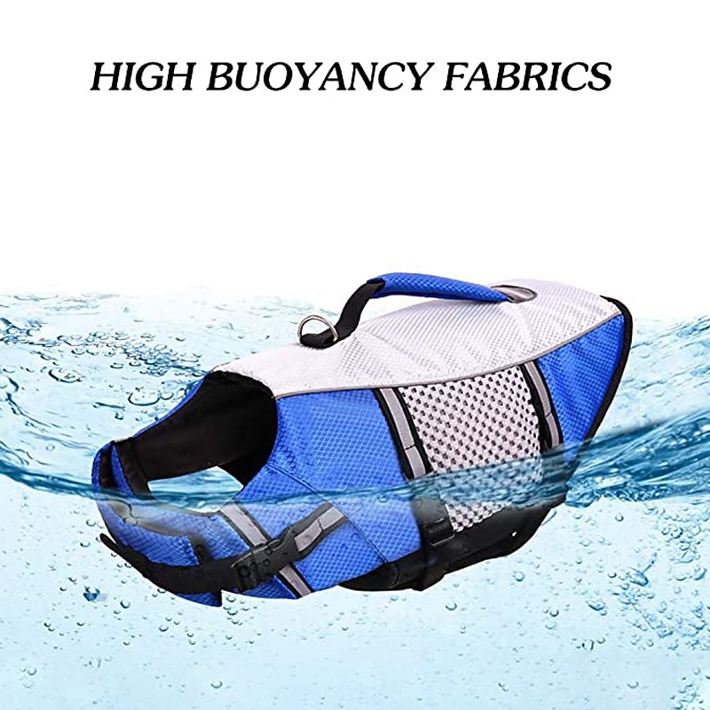 Dog Dog Life Jacket Reflective Sports & Outdoors Safety Beach Pool Dog Clothing for Husky Golden Retriever Bichon Frise Pomeranian Small4