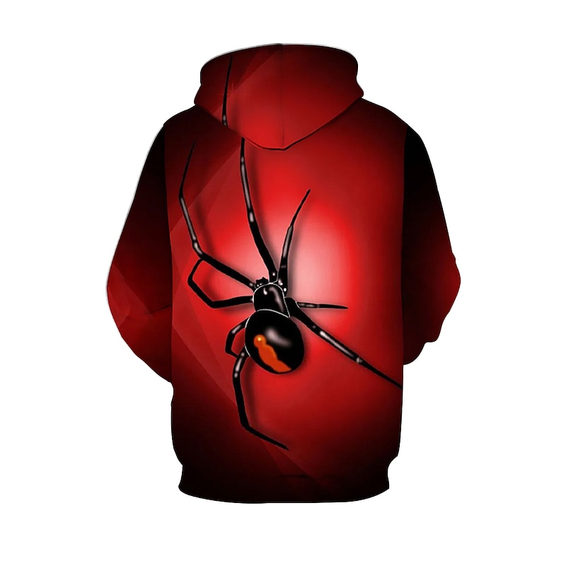 Kids Boys' Hoodie Pullover Long Sleeve Red 3D Print Spider Kid Top School Daily Casual Active Cute 3-12 Years4