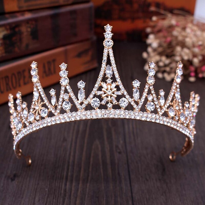 Crown Tiara Bride Rhinestone Atmosphere Diadem Sweet Princess Birthday Headband Dress Photo Accessories4